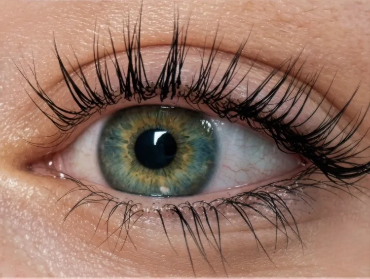 Panelist 07, lash photo at week 12 after nightly QUALASH use